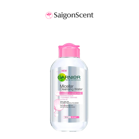 Nước tẩy trang cho mọi loại da Garnier Micellar Cleansing Water 125mL