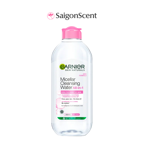 Nước tẩy trang cho mọi loại da Garnier Micellar Cleansing Water 400mL