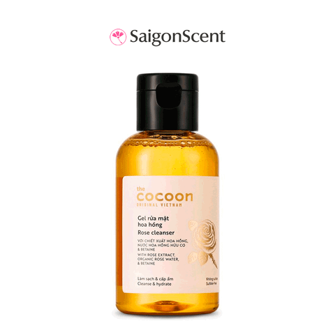 Gel rửa mặt hoa hồng Cocoon Rose Cleanser 140mL