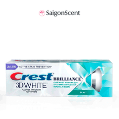 Kem đánh răng hỗ trợ răng trắng khỏe Crest 3D White BRILLIANCE Blast 99g - 110g