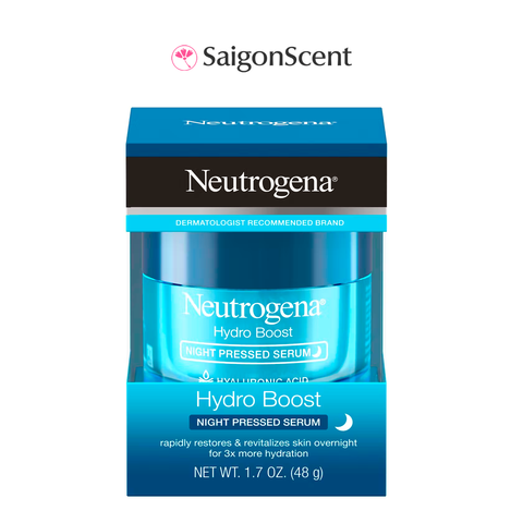 Tinh chất dưỡng ẩm Neutrogena Hydro Boost Night Pressed Face Serum With Hyaluronic Acid 48g