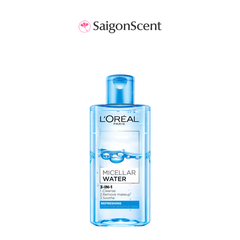 Nước tẩy trang cho da trang điểm L'Oreal Micellar Water 3-in-1 Refreshing For Sensitive Skin 95mL