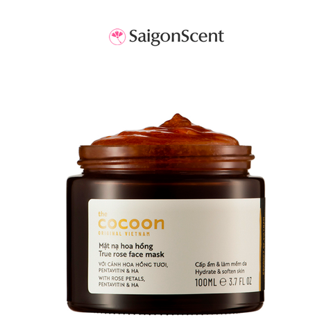 Mặt nạ hoa hồng dưỡng ẩm, làm dịu da The Cocoon Rose Face Mask 100ml