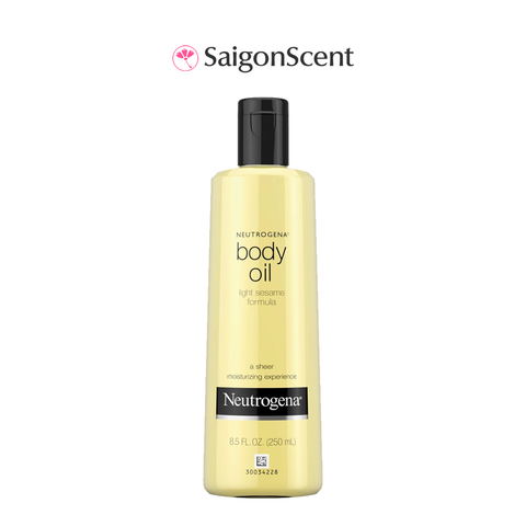 Dầu dưỡng thể căng bóng, mềm mại Neutrogena Body Oil Light Sesame Formula For Dry Skin 250mL