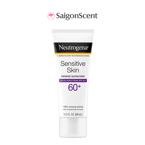 Kem chống nắng cho da nhạy cảm Neutrogena Sensitive Skin Sunscreen SPF 60 88mL