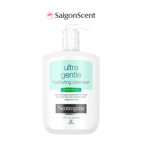 Sữa rửa mặt dịu nhẹ cho da thường đến da khô Neutrogena Ultra Gentle Hydrating Cleanser Creamy Formula 354mL