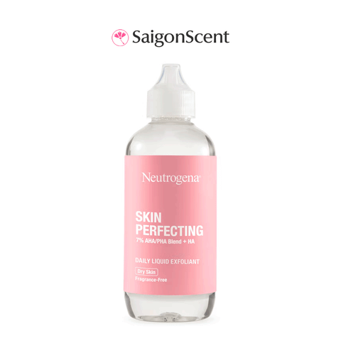 Dung dịch tẩy tế bào chết da khô Neutrogena Skin Perfecting Dry Skin Liquid Face Exfoliant 7% AHA/PHA + HA 118mL