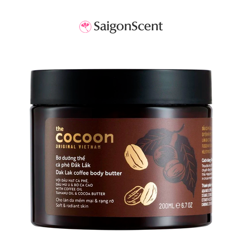 Bơ dưỡng thể cà phê The Cocoon Dak Lak Coffee Body Butter 200mL