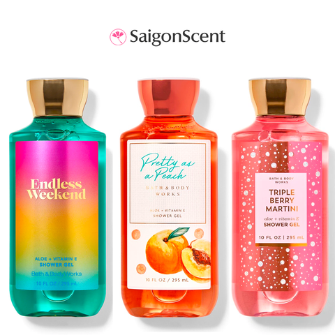 Sữa tắm Bath & Body Works Shower Gel ENDLESS WEEKEND | PRETTY AS A PEACH | TRIPLE BERRY MARTINI 295mL