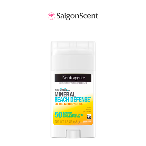 Sáp chống nắng cơ thể Neutrogena Purescreen+ Mineral Beach Defense On-The-Go Body Stick Sunscreen SPF 50 42g