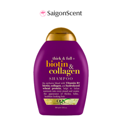 Dầu Gội hỗ trợ mọc tóc và ngăn rụng tóc OGX Biotin & Collagen Shampoo 385mL