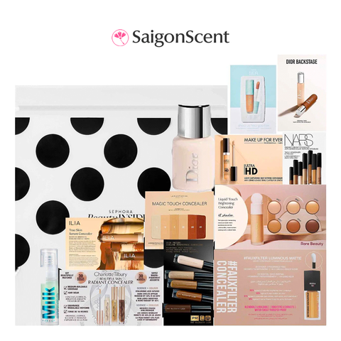 Góc Sephora | Set các sản phẩm trang điểm September Concealer Sample Bag 11 món