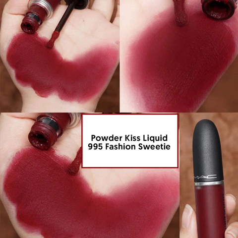 Son kem MAC Powder Kiss Liquid Lipcolour 995 Fashion, Sweetie