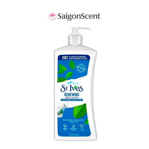 Sữa dưỡng tái tạo da St.Ives Renewing Collagen & Elastin Body Lotion 621mL