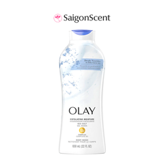 Sữa tắm dưỡng ấm Olay B3 Comlex Body Wash | Exfoliating Moisture Sea Salt 650ml