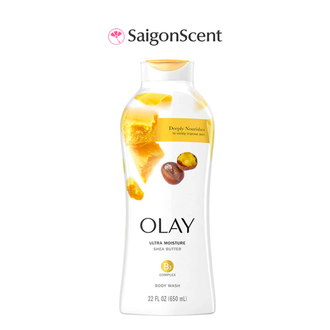 Sữa tắm dưỡng ấm Olay B3 Comlex Body Wash | Ultra Moisture Shea Butter 650mL