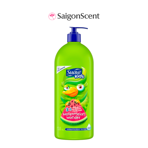 Sữa tắm gội cho trẻ Suave Kids 3 in 1 Watermelon Wonder 1.18L