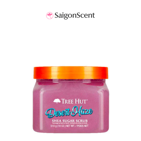 Tẩy tế bào chết cơ thể hương Mâm Xôi Tree Hut Shea Sugar Scrub DESERT HAZE 510g