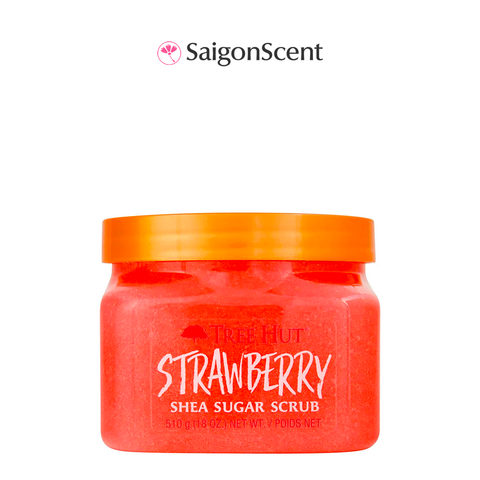 Tẩy tế bào chết cơ thể hương dâu Tree Hut Shea Sugar Scrub STRAWBERRY 510g