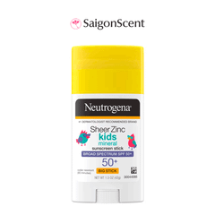 Sáp chống nắng cho bé Neutrogena Sheer Zinc Kids Mineral Sunscreen Stick SPF 50+ 42g