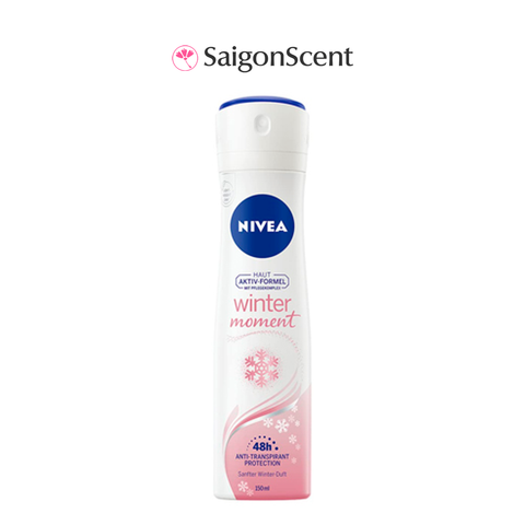 [BẢN ĐỨC] Xịt khử mùi NIVEA Anti-perspirant/Deodorant Spray WINTER MOMENT 150mL