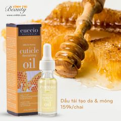 Oil Dưỡng Cứng Móng Cuccio Tinh Chất Sữa & Mật Ong (14.7ml)