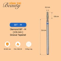 Đầu mài Diamond Bit - M (2.5mm)