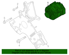 Máy phát Land Rover Freelander chính hãng YLE102480, YLE102480E