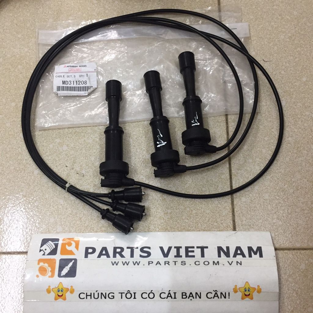 Dây cao cáp, cáp bugi Mitsubishi Pajero V45 3.5 động cơ 6G74 đời 2000 - 2008. Hàng tốt China. Mã MD311208