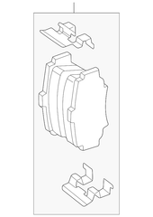 Má phanh trước Land Rover OEM LR021899, SFP000010