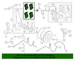 Má phanh trước Land Rover OEM LR110084