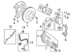 Má phanh trước Land Rover OEM LR021899, SFP000010