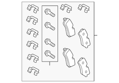 Má phanh sau Land Rover OEM Range Rover Sport LR106326