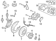 Má phanh trước Land Rover OEM SFP500120, SFP100460