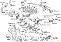 Két làm mát Turbo Land Cruiser, Lexus LX570 động cơ 1VD đời 2007 - 2018, Hàng Chính Hãng. Mã 1790051020, 17900-51020.