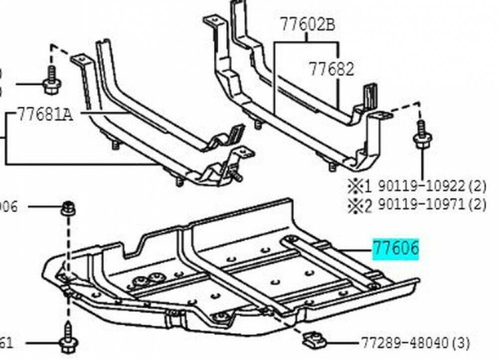 Tấm che bình xăng Lexus RX350, RX450H đời 2008 - 2015. Hàng chính hãng đặt 12 - 15 ngày. Mã 77606-48120, 7760648120