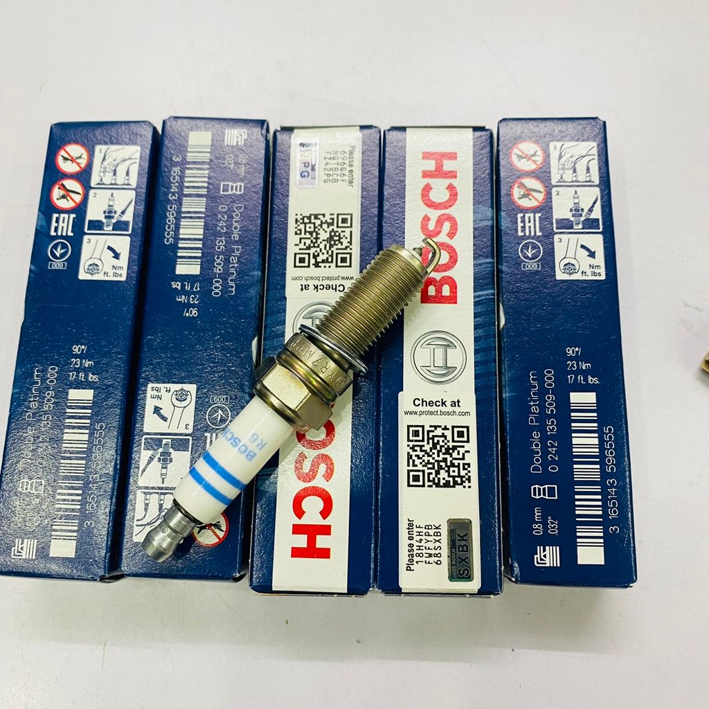 Bugi bạch kim cho Mercedes động cơ M272, M273 hàng Bosch Đức. Mã 0242135509-000, ‎A0041591803