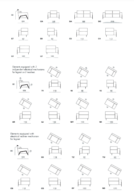 Bộ Sofa BELLAGIO – 957E