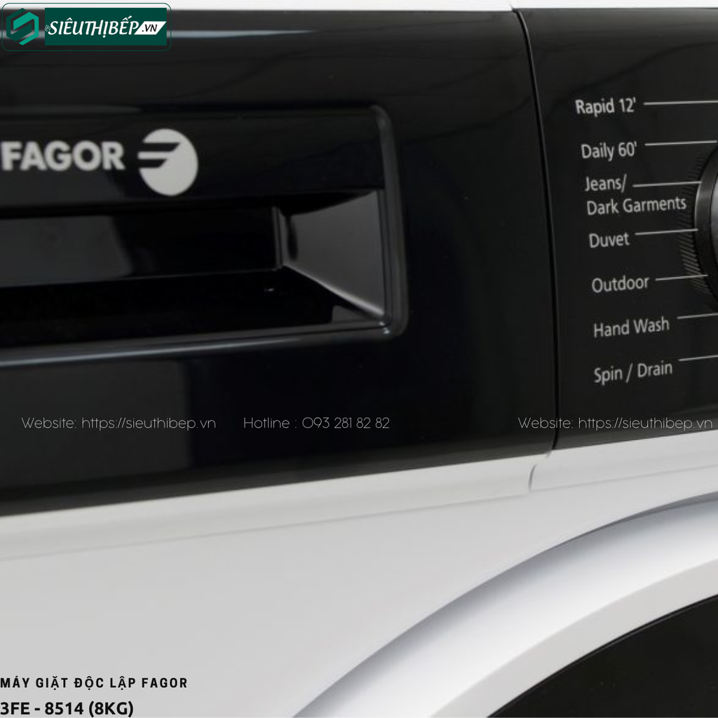Máy giặt độc lập Fagor 3FE - 8514 (8Kg)