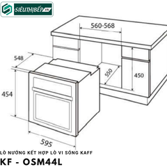 Lò kết hợp Kaff KF - OSM44L (Lò nướng kết hợp lò vi sóng - 44 Lít)