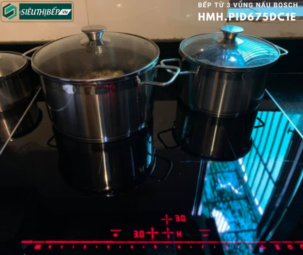 Bếp từ 3 vùng nấu Bosch HMH PID675DC1E - Serie 8 (3 vùng nấu - Made in Spain)