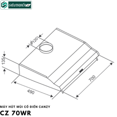 Máy hút mùi Canzy CZ 70WR (Cổ điển)