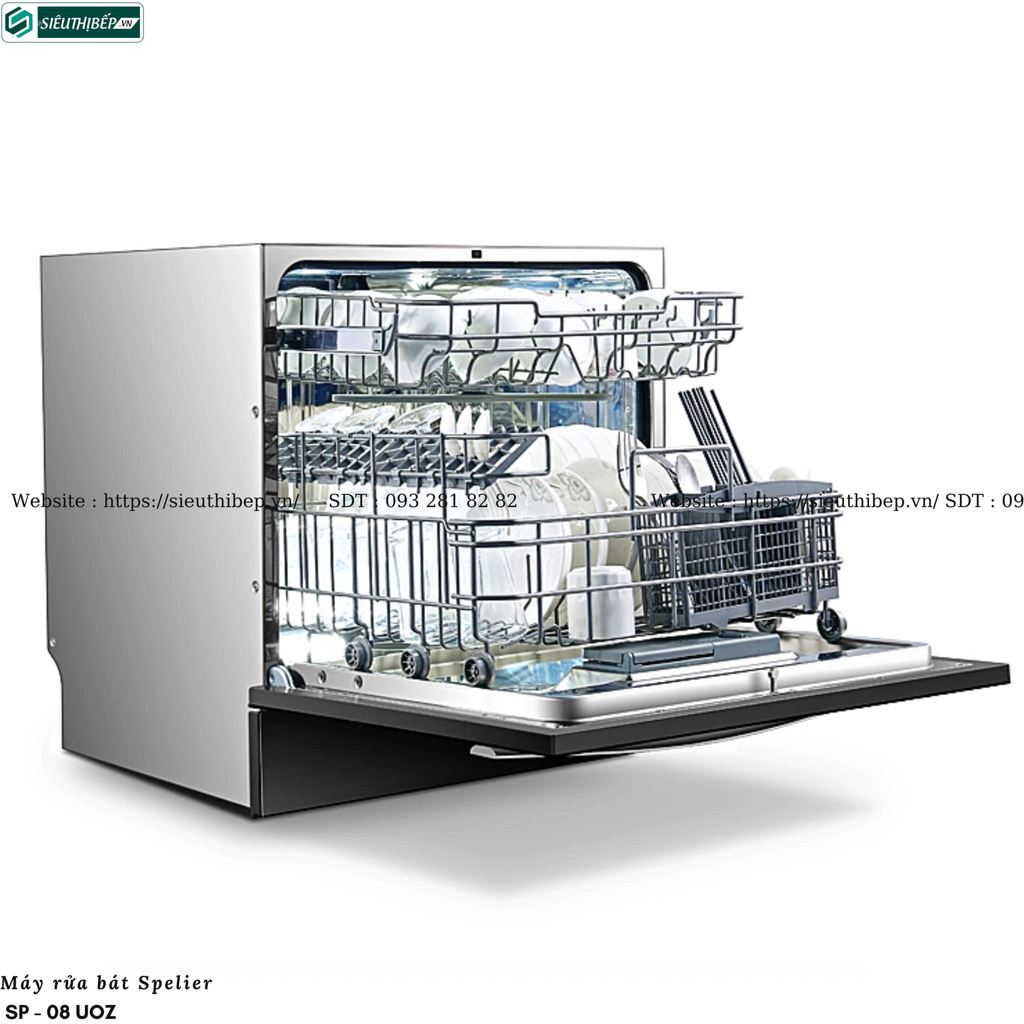 Máy rửa bát Spelier SP - 08 UOZ (Độc lập - 8 bộ đồ ăn Châu Âu)