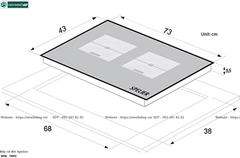 Bếp từ đôi Spelier SPM - T89G (Made in Malaysia)