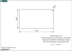 Chậu rửa bát Furst AMSTERDAM 72 (Đá 1 hộc - Made in Holland)