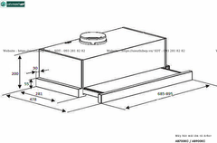 Máy hút mùi Arber AB700KC / AB900KC (Âm tủ)