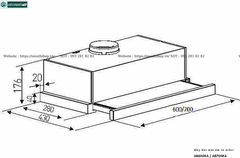 Máy hút mùi Arber AB600KA / AB700KA (Âm tủ)