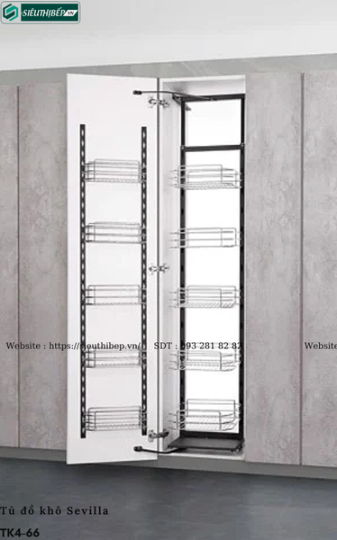 Tủ đồ khô Sevilla TK4-66 (Inox 304 - 6 tầng)