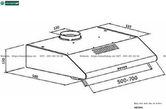 Máy hút mùi Arber AB700A (Cổ điển)