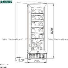 Tủ rượu Arber ABTRV58L (58 Lít - 20 chai)